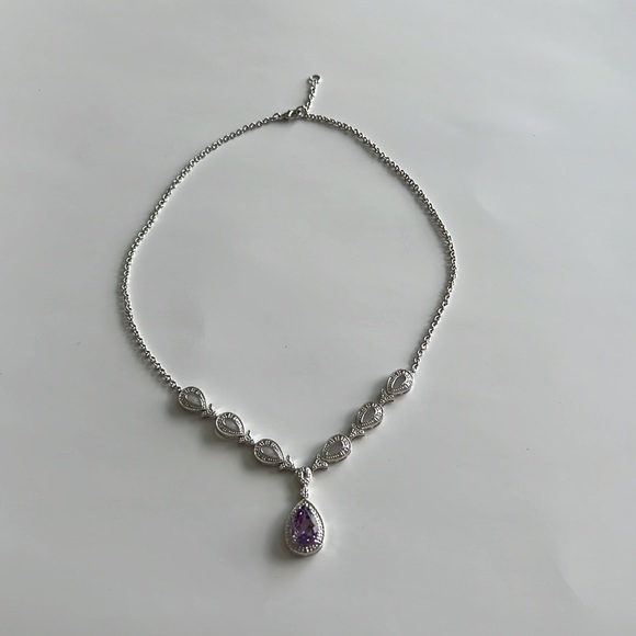 Genuine Amethyst Necklace - Picture 5 of 7